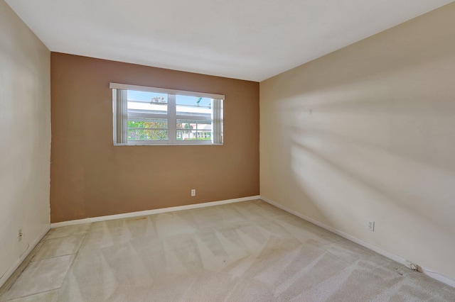 view of carpeted empty room