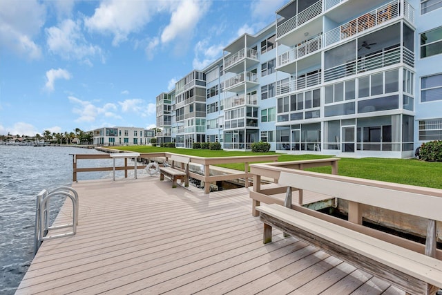 60 Yacht Club Dr Unit 106, North Palm Beach, FL 33408 - dock area with a water view