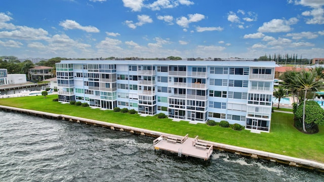 view of property featuring a water view