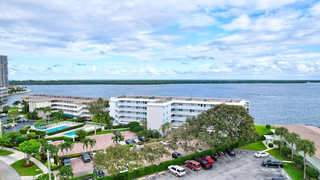 60 Yacht Club Dr Unit 106, North Palm Beach, FL 33408 - bird's eye view of a large body of water, apartment complex, and a pool