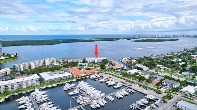 60 Yacht Club Dr Unit 106, North Palm Beach, FL 33408 - aerial view of property's location with a large body of water and a marina