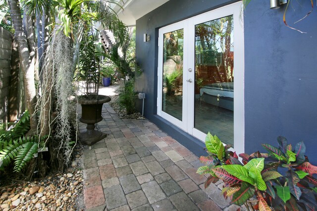 view of patio with french doors