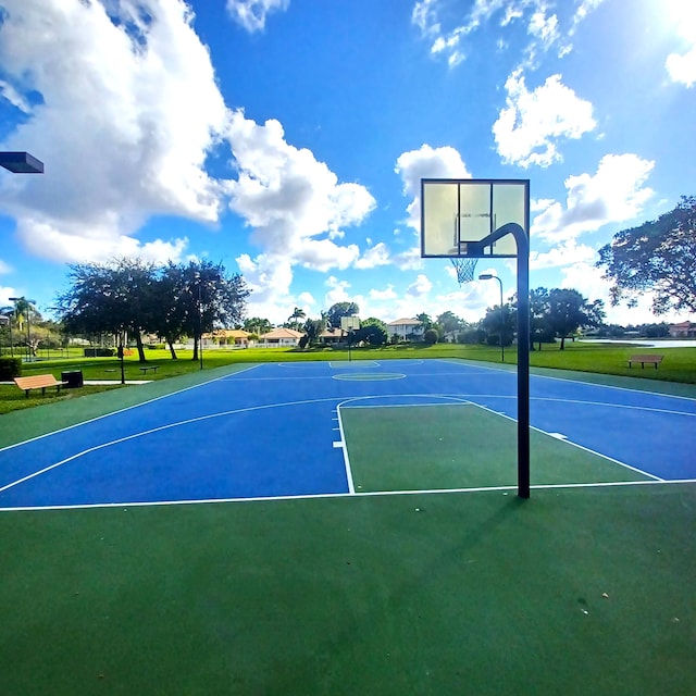 view of sport court