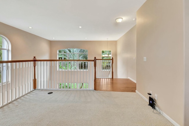 spare room with carpet flooring