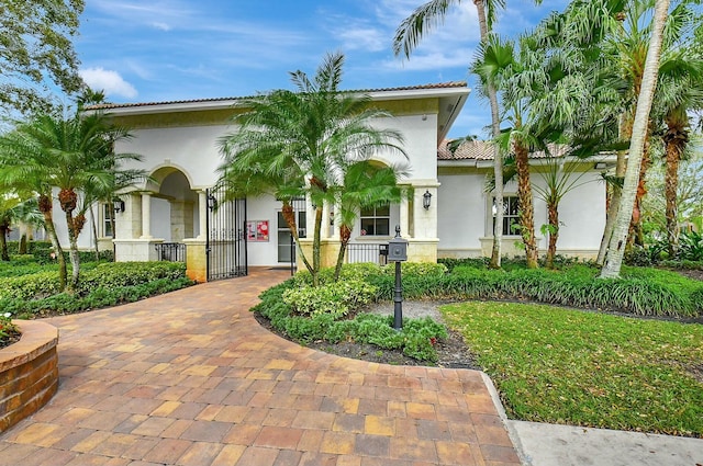 view of mediterranean / spanish house