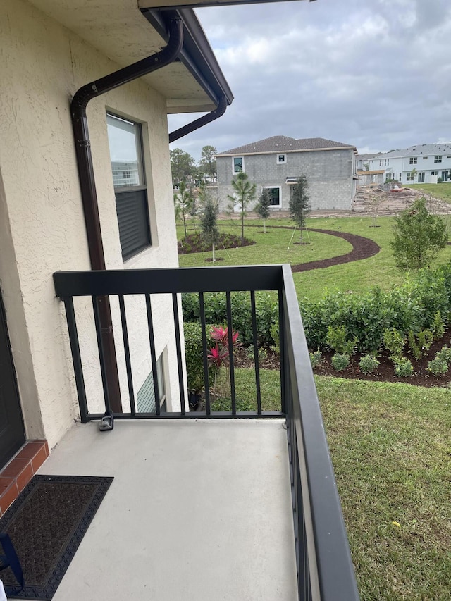 view of balcony