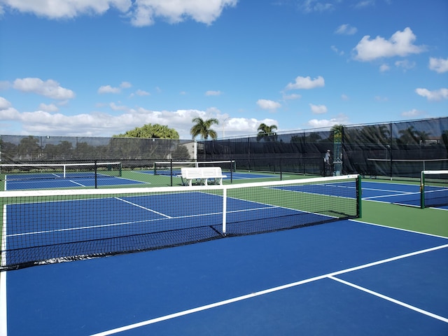 view of sport court