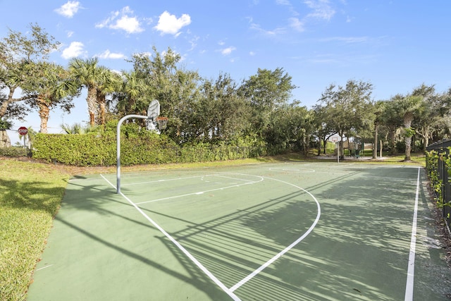 view of basketball court