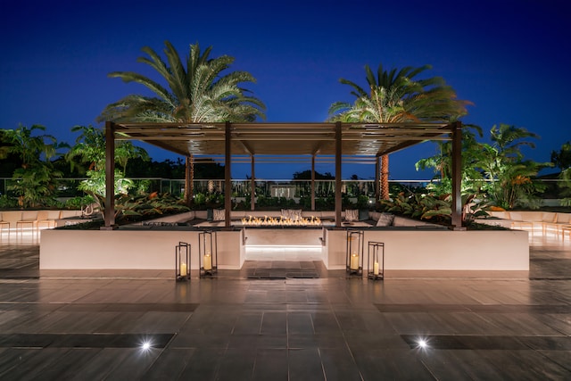 view of home's community featuring a pergola