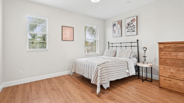 bedroom featuring hardwood / wood-style flooring