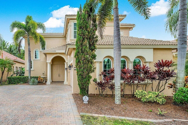 view of mediterranean / spanish house