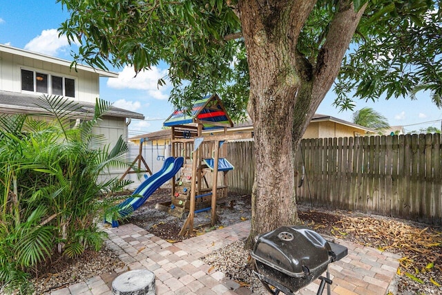 view of jungle gym