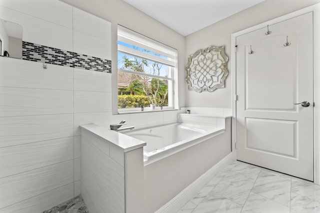 bathroom with a bathtub