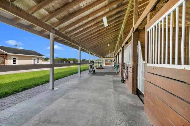 view of stable