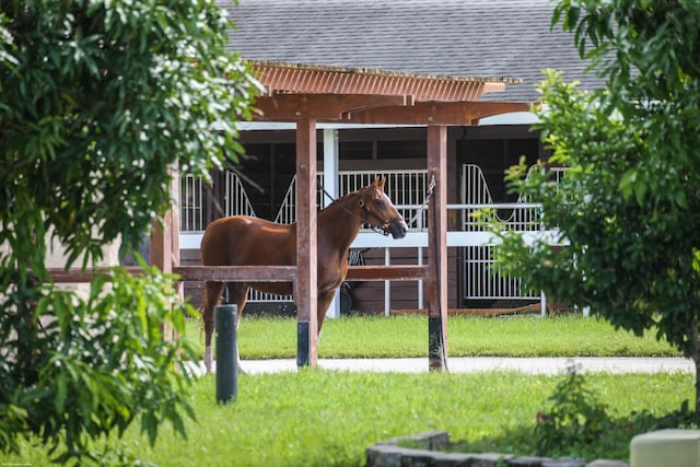 view of stable