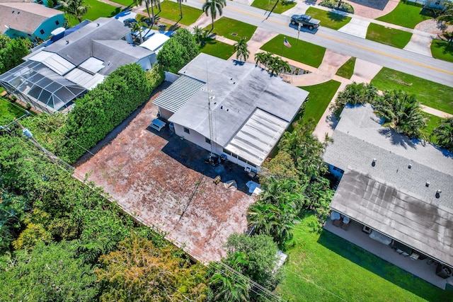aerial view of residential area