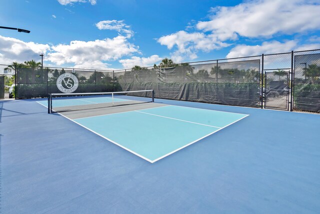 view of tennis court