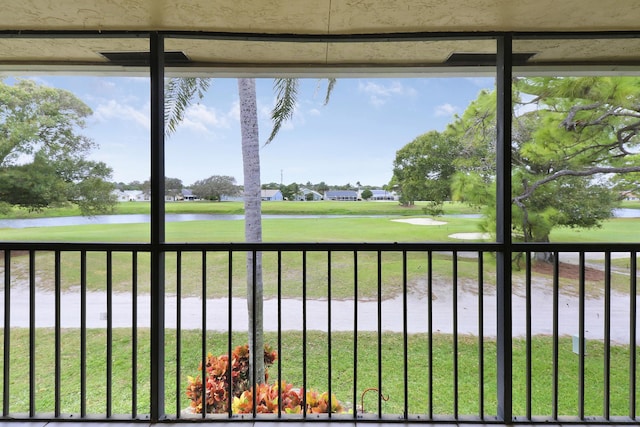 exterior space featuring golf course view