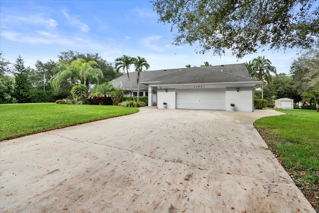 view of property exterior with a yard