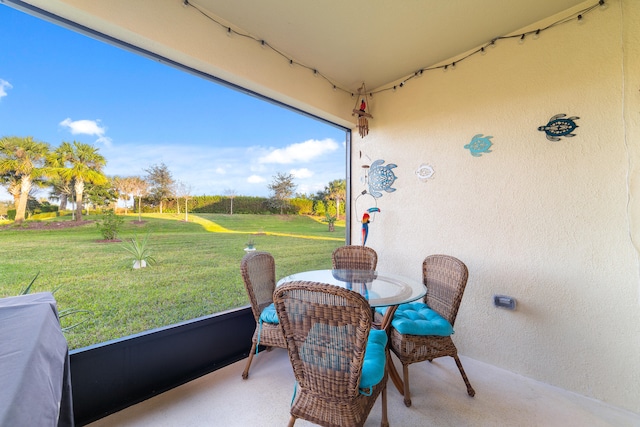 view of sunroom