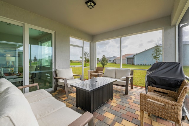 view of sunroom / solarium