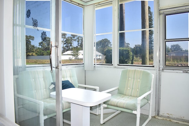 view of sunroom / solarium