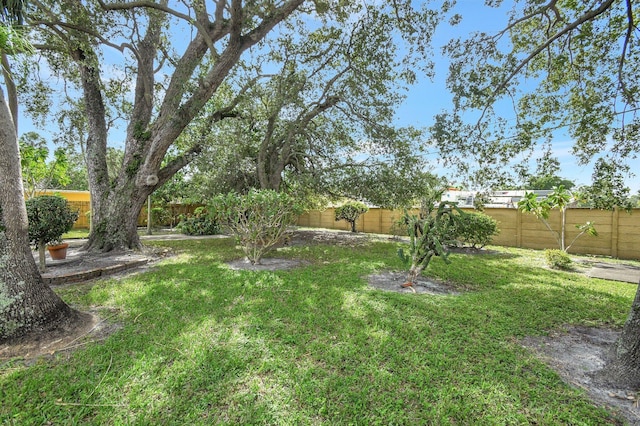 view of yard featuring a sunroom