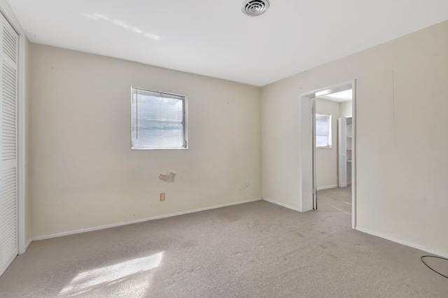 view of carpeted empty room