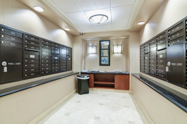 2003 N Ocean Blvd Unit 1203, Boca Raton, FL 33431 - surrounding community with mail area and a paneled ceiling