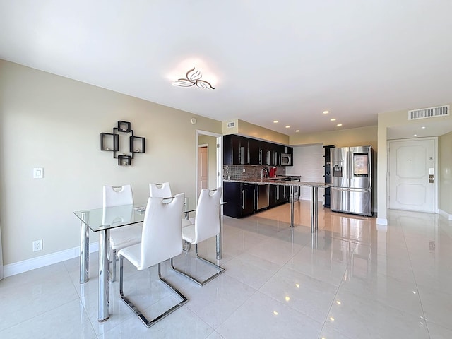 view of tiled living room