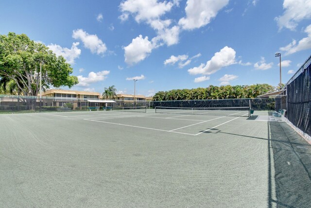 view of tennis court