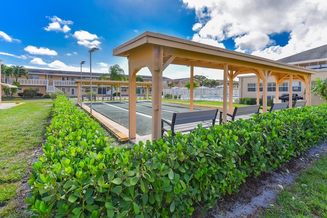 surrounding community featuring shuffleboard