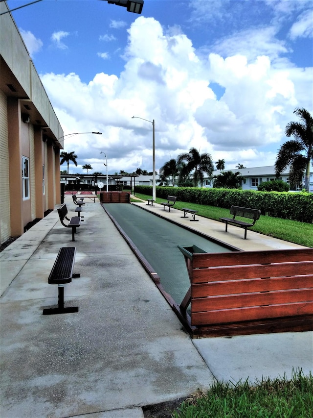 view of community featuring a game area