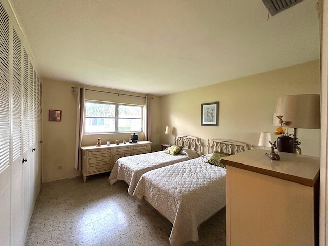 bedroom with a closet