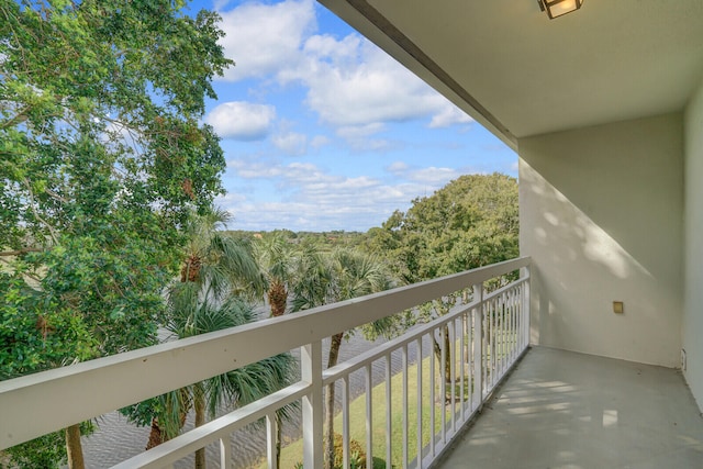 view of balcony