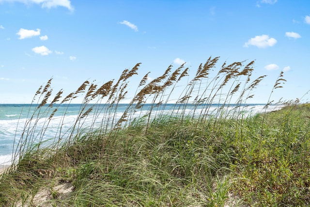 property view of water with a view of the beach