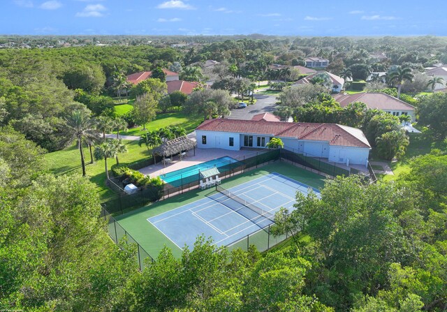 view of pool featuring a gazebo and a patio area