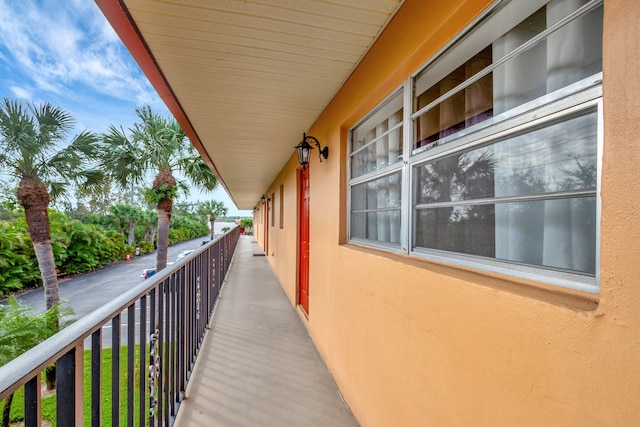 view of balcony