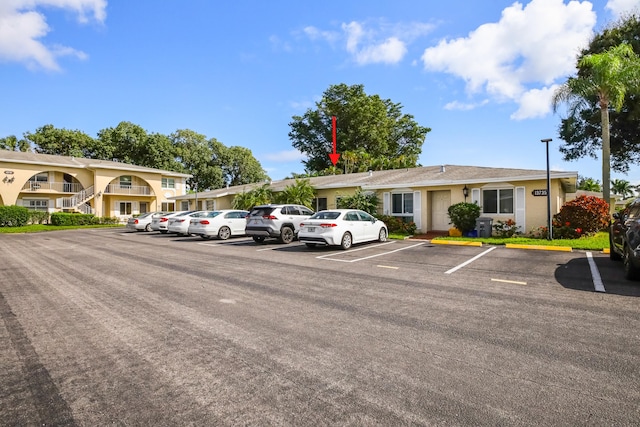 view of parking / parking lot