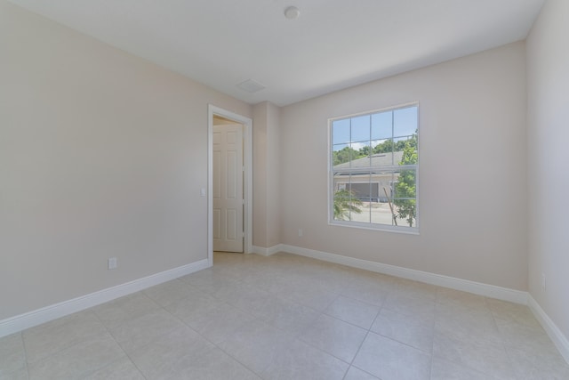 view of tiled empty room