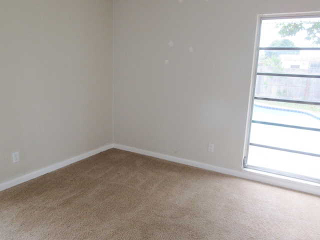 empty room featuring carpet floors