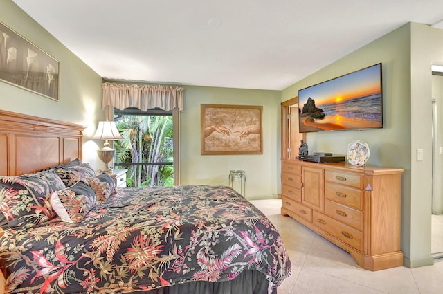 view of tiled bedroom