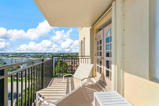 view of balcony