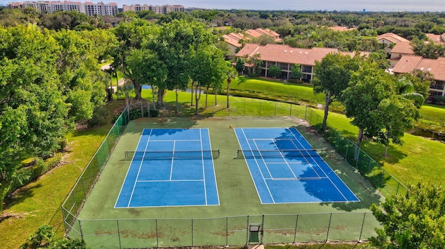 view of tennis court