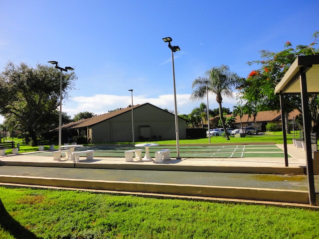 surrounding community featuring a lawn