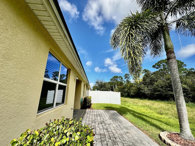 exterior space featuring fence