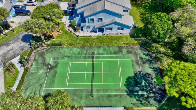 view of tennis court