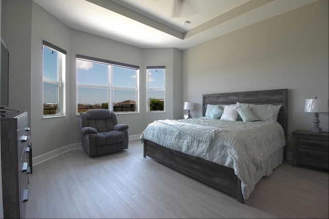 bedroom featuring wood-type flooring