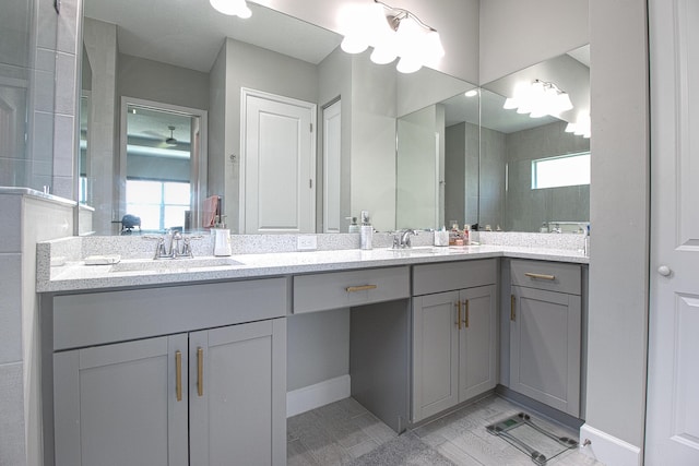 bathroom featuring vanity