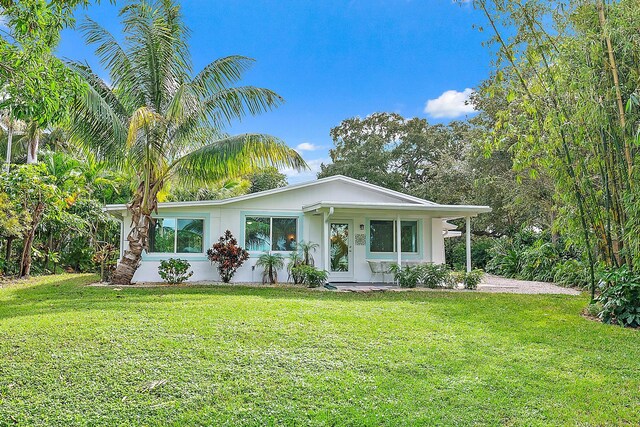 view of front of house with a patio area